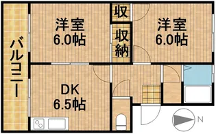 ベルキーシティ【2階】の間取り