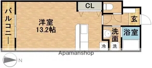 マンションリッツ【4階】の間取り
