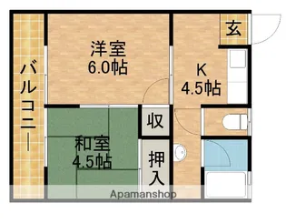 コーポミヤビ【202号室】の間取り