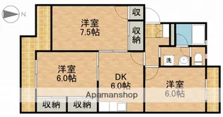 マンションブルースカイ【3階】の間取り