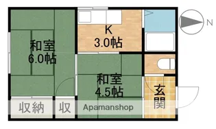 コーポサンローザⅠ【1階】の間取り