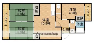 コーポナグラ【2階】の間取り