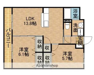 IBB6【4階】の間取り