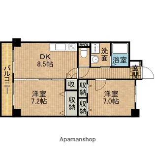 ベナレス藤枝【902号室】の間取り