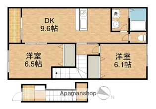 メルヴェユーイーグルⅡ【2階】の間取り