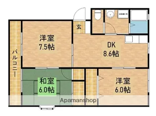 ドリームCITYB【2階】の間取り