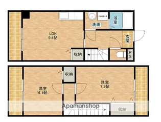 ティアラ植松【605号室】の間取り