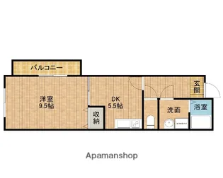 レイクビレッジⅢ【1階】の間取り
