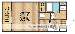 BELLKU−U【503号室】の間取り