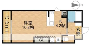エクシード新町【4階】の間取り
