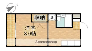 コーポレティブハウスⅠ【201号室】の間取り