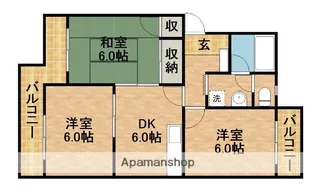 サリーナ浜北【1階】の間取り