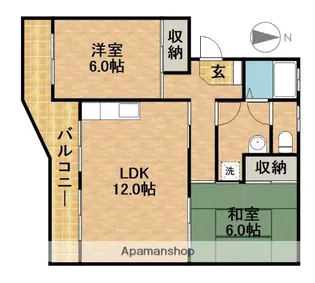 コーポ林【1階】の間取り