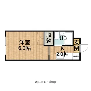 ホワイトロッジ【1階】の間取り