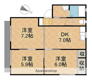リベルテ【1階】の間取り