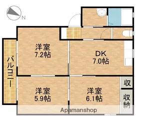 リベルテ【2階】の間取り
