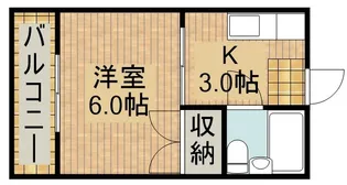 コーポ橋羽【1階】の間取り