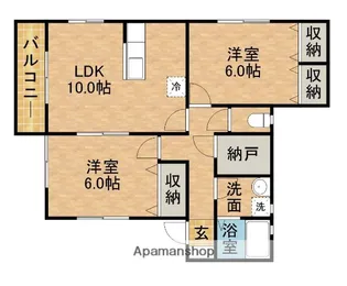 グランツⅣ【2階】の間取り