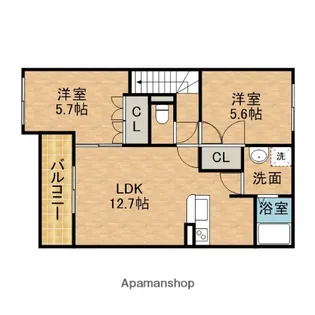 サンモール【2階】の間取り