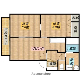 フィオーレⅠ【101号室】の間取り