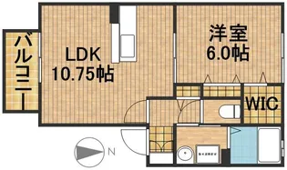 ラピスラズリー【1階】の間取り