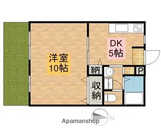 ウインドワードAK【102号室】の間取り