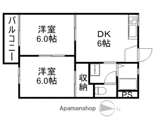どえるかみや【202号室】の間取り