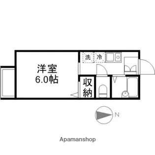 コーポ栄【101号室】の間取り