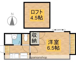 1Kの間取り画像