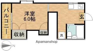 マリンテラス【202号室】の間取り