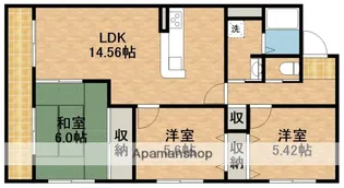 カネキビル【303号室】の間取り