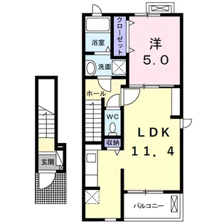 ルビー【2階】の間取り