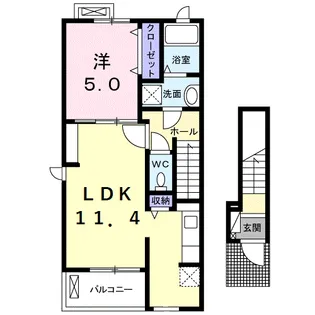 フリーデ【2階】の間取り