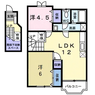 ボヌール【2階】の間取り