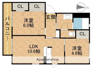 メゾンド・グレースⅠ【2階】の間取り