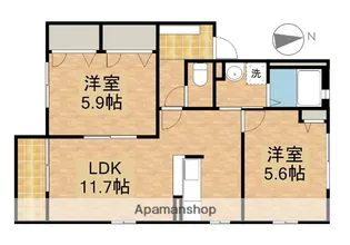 ミルトハイム【2階】の間取り