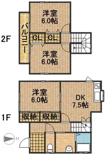 静岡県浜松市中央区住吉5丁目【一戸建】の間取り