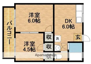 山本ハイツ【1階】の間取り