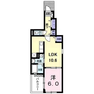 メゾンアンジュ【1階】の間取り