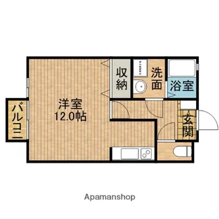 コートスバルC【1階】の間取り
