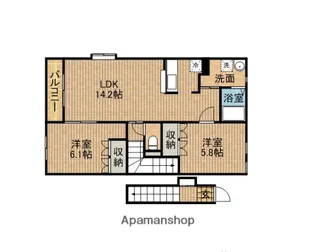 レゴリス【2階】の間取り