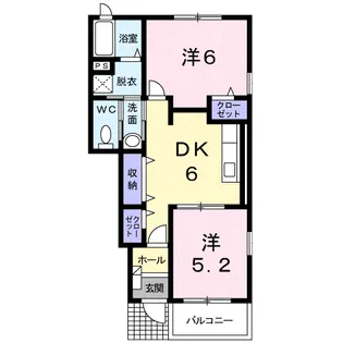 サニー フラット【1階】の間取り