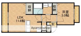 ドミール江西プレミアム【3階】の間取り