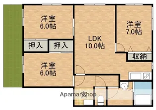 T.TOWNプレミール【1階】の間取り
