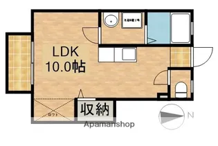 ロブスターハウス【103号室】の間取り
