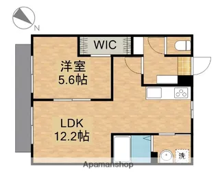 フロールΜB【1階】の間取り