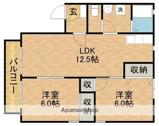 セジュールみる【1階】の間取り