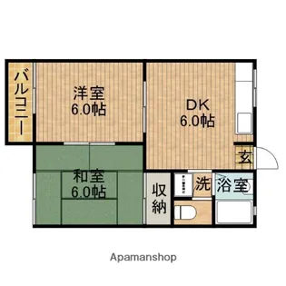 フォーブル青木【2階】の間取り