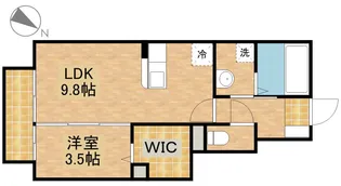 コンフィアンサ【107号室】の間取り