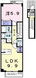 シャトースズキ【2階】の間取り